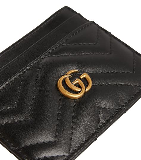 gucci leather marmont card holder|Gucci card holder with snake.